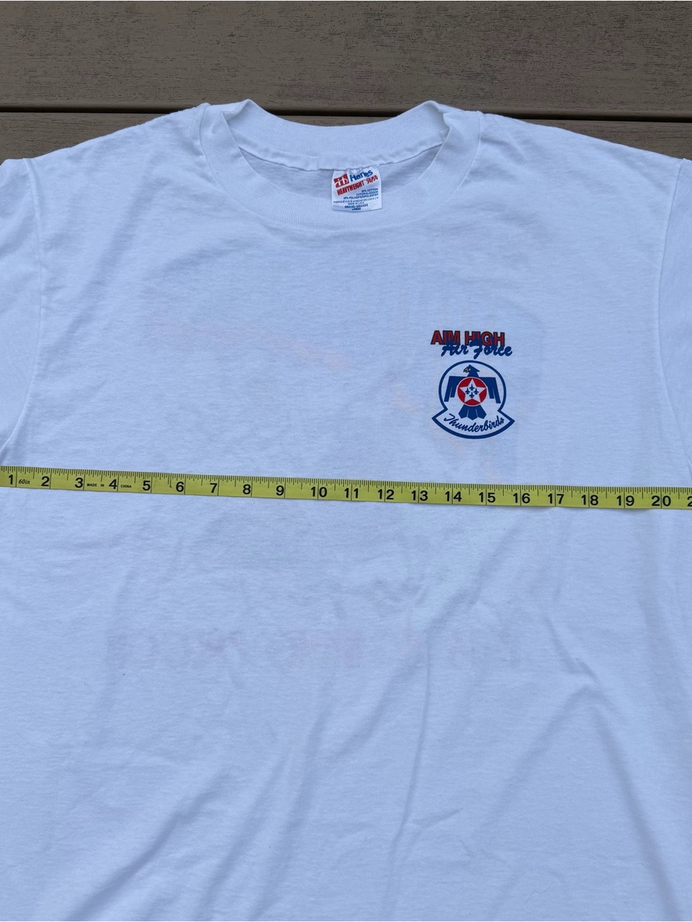 Vintage 90s USAF Thunderbirds Single Stitch T-Shirt Men’s Large Made in USA - Picture 7 of 8